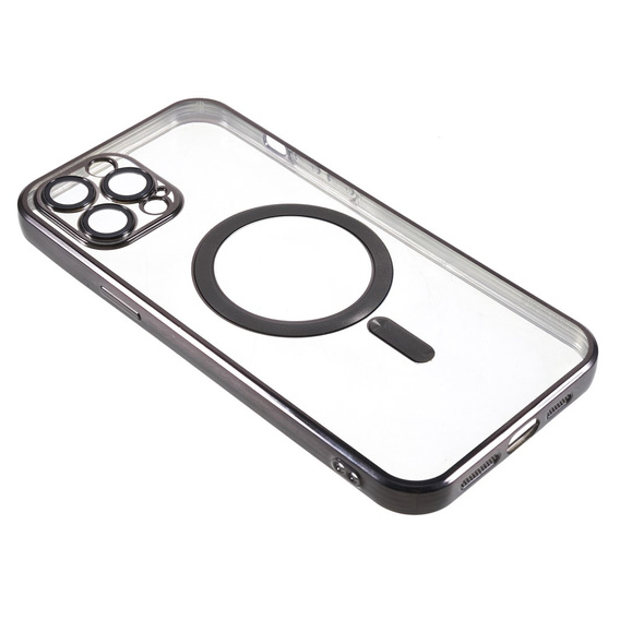 Zestaw Etui do iPhone 12 Pro, MagSafe Hybrid, czarne + Szklo