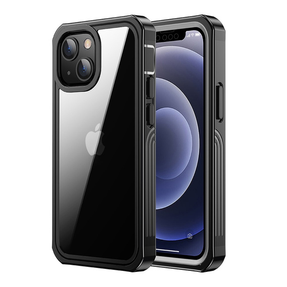Etui do iPhone 13 mini, Shockproof, z folią, czarne
