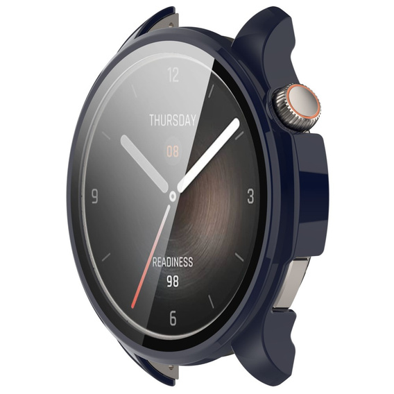 2w1 Etui + Szkło Hartowane do Amazfit Balance, Granatowe