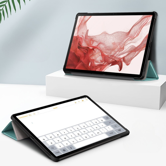 Etui do Samsung Galaxy Tab S9, Smartcase z miejscem na rysik, zielone