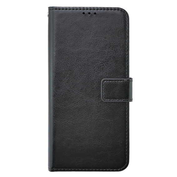 Etui z klapką do Oppo A38 4G / Oppo A18 4G, Crazy Horse Wallet, czarne