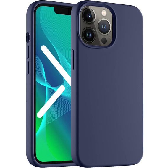 Etui do iPhone 14 Pro Max, Silicone Lite, granatowe