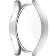 2w1 Etui + Szkło Hartowane do Samsung Galaxy Watch 6 40mm, Srebrne