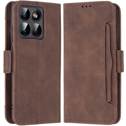 Etui z klapką do Motorola Edge 60 Pro – Leather Wallet View, brązowy