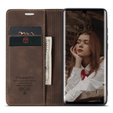 Etui CASEME do Huawei P30 Pro, Leather Wallet Case, ciemnobrązowe