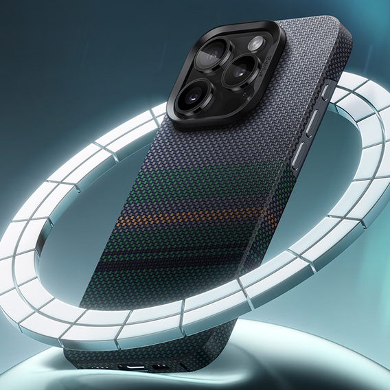 Etui BENKS Kevlar Magnetic Armor Air Aurora 600D SA66 do MagSafe do iPhone 16 Pro Max