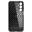 Etui Spigen Case do Samsung Galaxy M35 5G, Essential SandBlast, Matowe, Czarne + Szkło