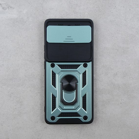 Etui pancerne do Realme 11 Pro 5G / 11 Pro+ 5G, CamShield Slide, zielone