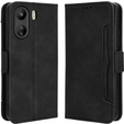 Etui z klapką do Xiaomi Redmi 13C / Poco C65, Card Slot, czarne