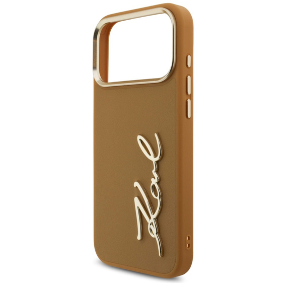 Etui Karl Lagerfeld Karl Script Logo – z metalowymi przyciskami do iPhone 17 Pro Max