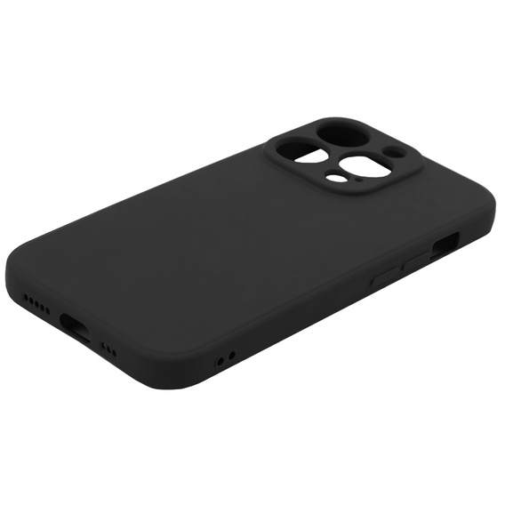 Etui do iPhone 15 Pro Max, Silicone Lite, czarne