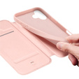 Etui Dux Ducis do iPhone 17, Skin Pro, z klapką, z miejscem na kartę,  różowe