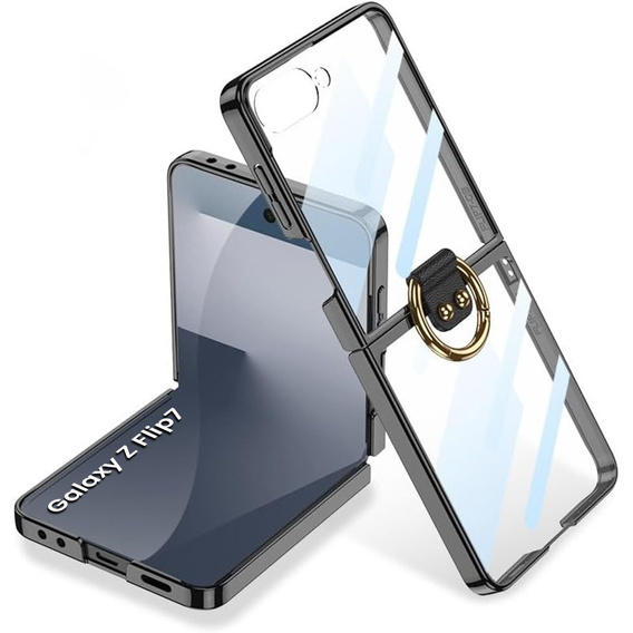 Etui Ring Holder do Samsung Galaxy Z Flip7 5G, czarne