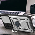Etui pancerne do Xiaomi Poco F5 Pro, CamShield Slide, srebrne