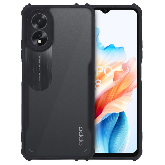 Etui do Oppo A38 4G / Oppo A18 4G, AntiDrop Hybrid, czarne
