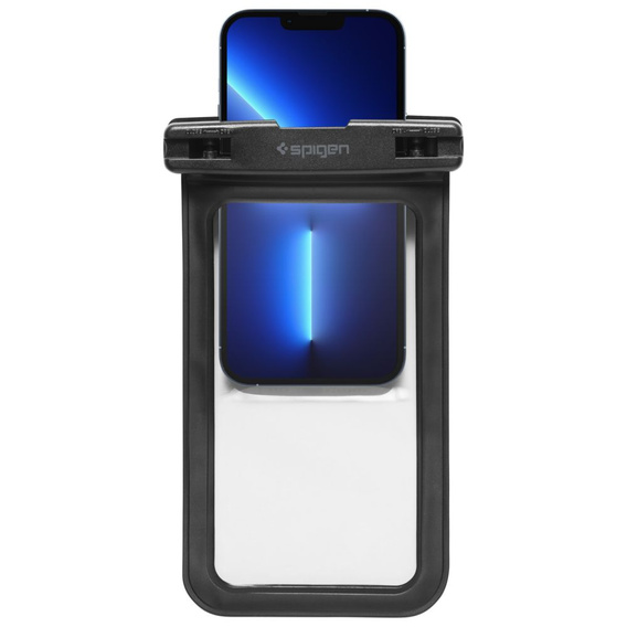 Wodoszczelne czarne etui Spigen A601 Universal Waterproof Case 2-Pack