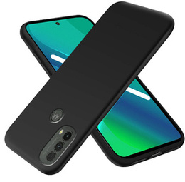 Etui cienkie do Motorola Moto E40/E30/E20, Slim, czarne