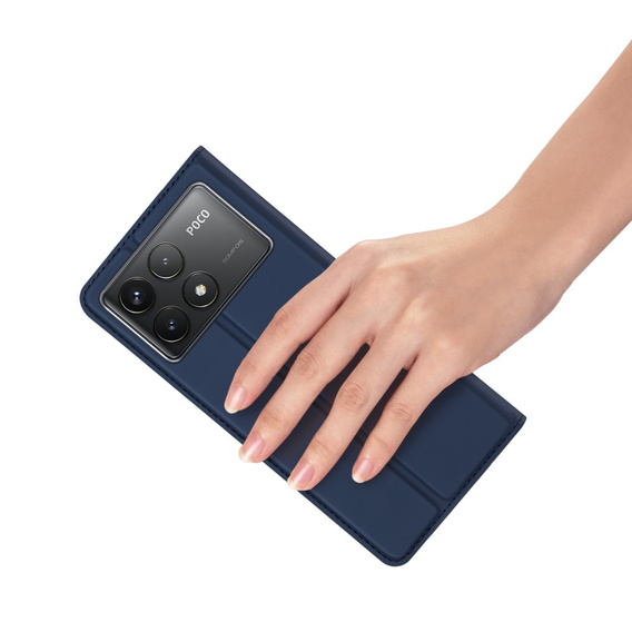 Etui Dux Ducis do Xiaomi Poco F6 Pro, Skinpro, granatowe