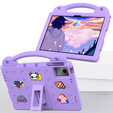 Etui do Lenovo Tab M11 / Huawei MatePad SE 11", Cute Patterns, z podstawką, fioletowe