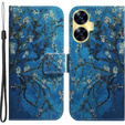 Etui z klapką do Realme C55, Wallet, Sakura niebieskie