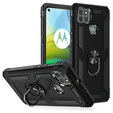 Etui pancerne do Motorola Moto G9 Power, Nox Case Ring, czarne