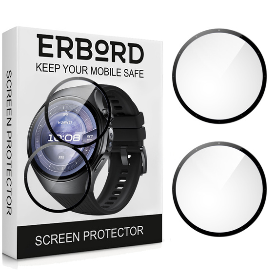 2x Szkło Hybrydowe ERBORD do Huawei Watch 5 46mm