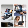 Etui z klawiaturą do iPad 11" 2025 A16 (11 gen.) / iPad 10.9" 2022 (10 gen.), Dux Ducis DK series, czarne
