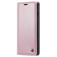 Etui z klapką CASEME do Samsung Galaxy S10+ Plus, Waxy Textured, różowe