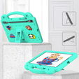 Etui do Samsung Galaxy Tab S7/S8/S9, Cute Patterns, z podstawką, Zielone