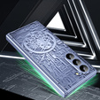 Etui do Samsung Galaxy Z Fold6 5G, Mechanical Legend, niebieskie