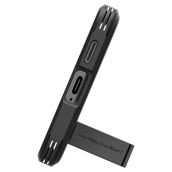 Etui Spigen do Samsung Galaxy S24, Tough Armor, Czarne + Szkło
