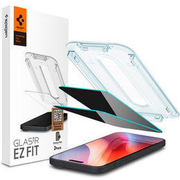 Szkło Hartowane Prywatyzujące Spigen do iPhone 17 Pro / 17 / 16 Pro, Glas.TR Privacy ”EZ FIT”