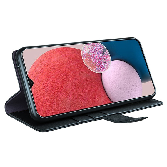 Etui z klapką do Samsung Galaxy A13 4G, Split Leather, czarne
