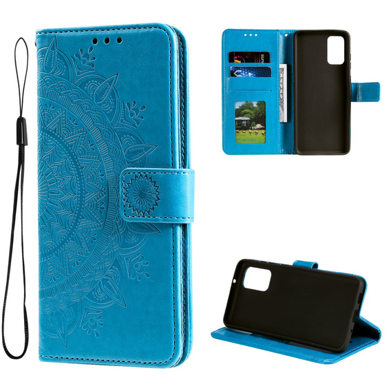 Etui z klapką do Samsung Galaxy A53 5G, Mandala, niebieskie