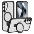Etui do Samsung Galaxy S25/S24 magnetyczne, z podstawką – matowe białe