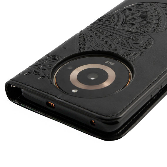 Etui z klapką do Realme 11 Pro / 11 Pro +, Butterfly, czarne