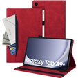 Etui do Samsung Galaxy Tab A9+, Classic, z miejscem na rysik, czerwone