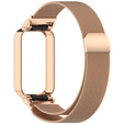 Bransoleta Milanese do Xiaomi Smart Band 9 Active / Xiaomi Redmi Band 3, Różowa rose gold