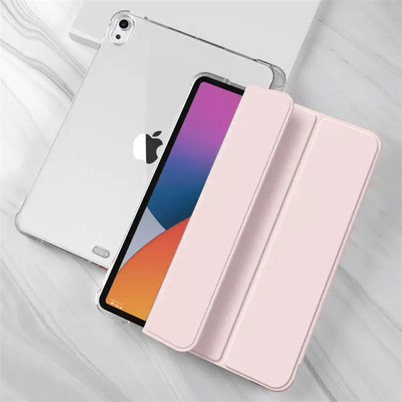 Etui do iPad 11" 2025 A16 (11 gen.) / iPad 10.9" 2022 (10 gen.), Pencil Hybrid, z miejscem na rysik, Różowe