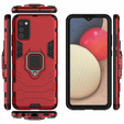 Etui do Samsung Galaxy A02S, Kickstand Ring, czerwone