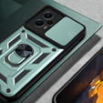 Etui pancerne do Xiaomi Poco F5, CamShield Slide, zielone