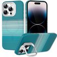 Etui do iPhone 14 Pro Max, Frame Kickstand, do MagSafe, Moon Green