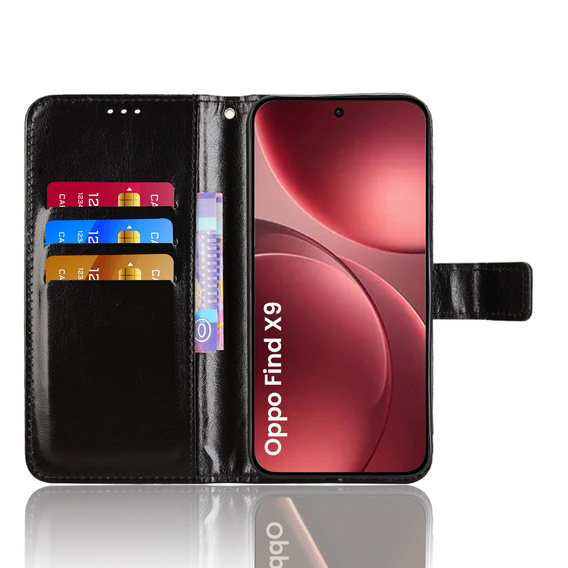 Etui z klapką Crazy Horse Wallet do Oppo Find X9