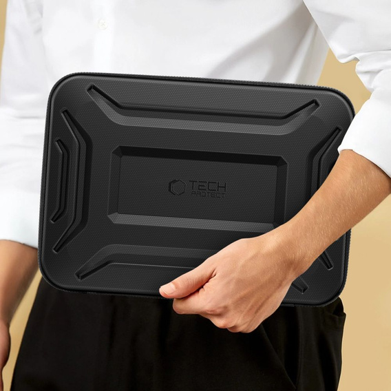 Tech-Protect Kevlar Pro, Etui do laptopów 15-16 cali, Czarne