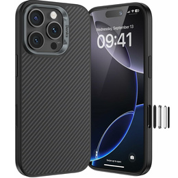 Etui BENKS Kevlar Armor PRO Carbon Fiber 600D D065 do MagSafe do iPhone 16 Pro