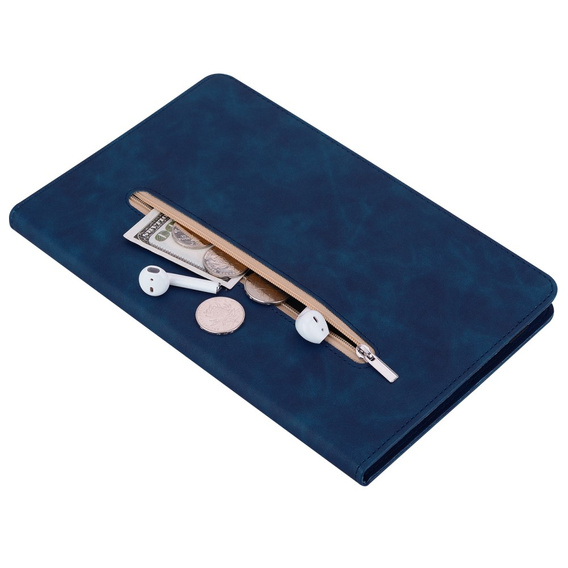 Etui do Lenovo Tab P11 Pro Gen 2 TB132FU TB132XU 11.2", Wallet Pen Slot, niebieskie
