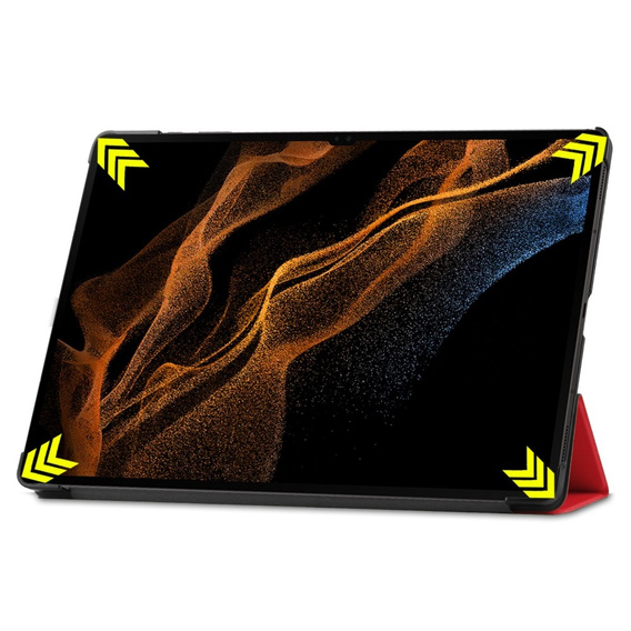 Etui do Samsung Galaxy Tab S9 Ultra, Smartcase, czerwone