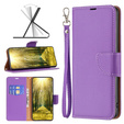 Etui z klapką do Xiaomi Redmi 13C / Poco C65, Wallet Litchi Leather, fioletowe