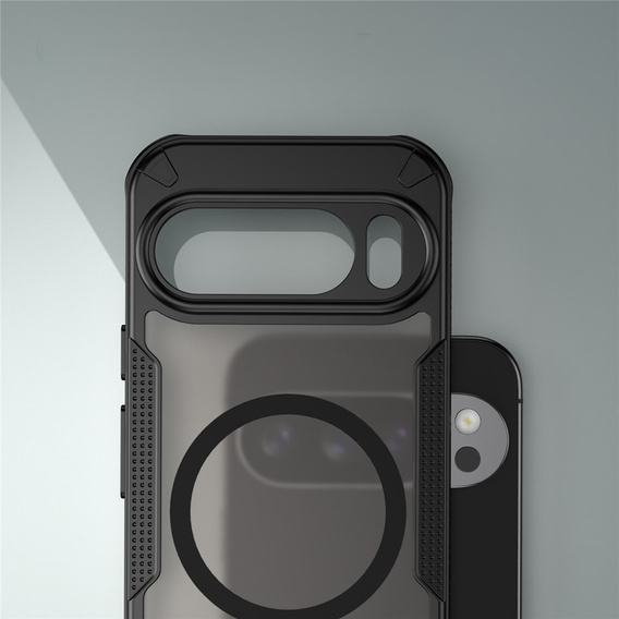 Etui pancerne do Google Pixel 10 Pro, do MagSafe, matowe, czarne