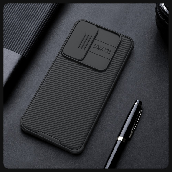 Etui NILLKIN do Samsung Galaxy A55 5G, Silicone CamShield Case do MagSafe, czarne